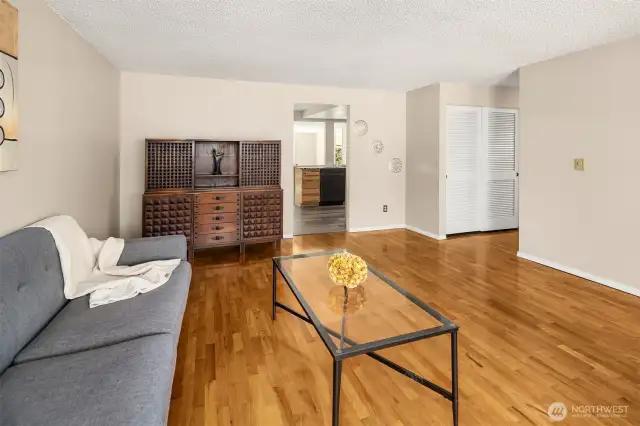 Spacious the living room is ideal for both relaxing and entertaining