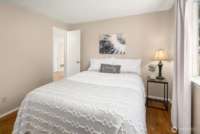 Light filled primary bedroom