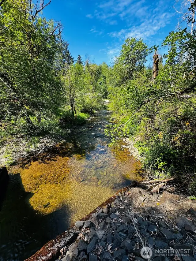 River across Rose Valley Rd