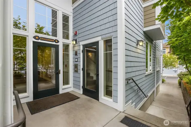 Main entrance to your building.