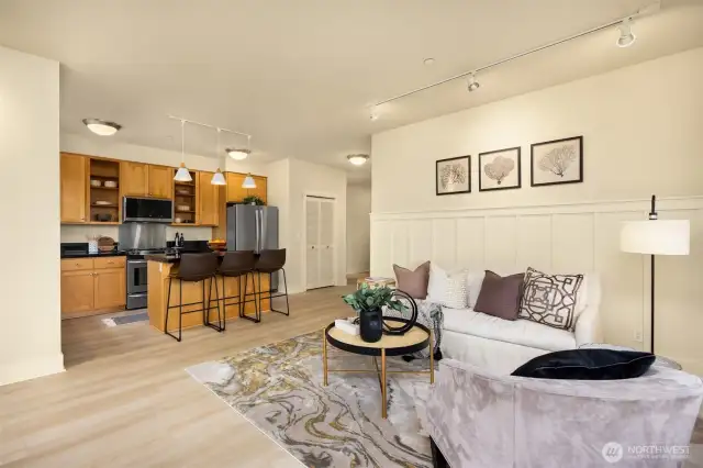 New Luxury Vinyl Plank flooring in most rooms.