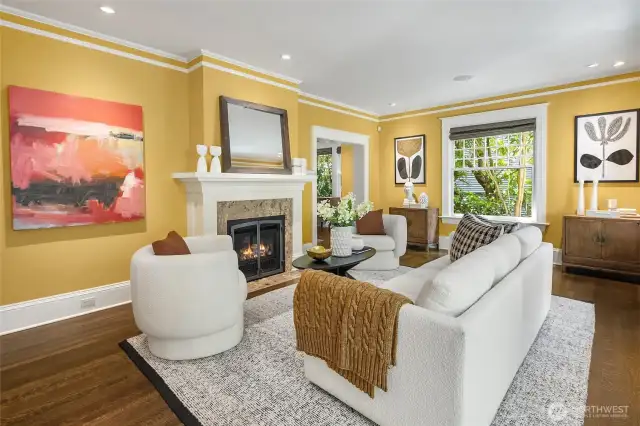 Paint colors in the living, dining & foyer are more vibrant in person than photos show.