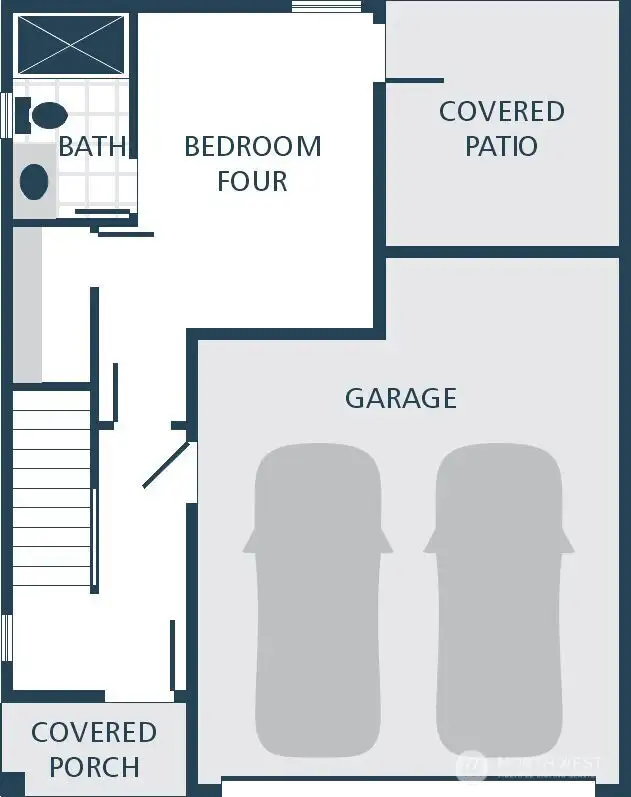 IMAGE IS A RENDERING Photographs are for illustrative purposes only. Features, finishes, interior/exterior colors, landscaping and floorplan shown may vary from actual homes built.