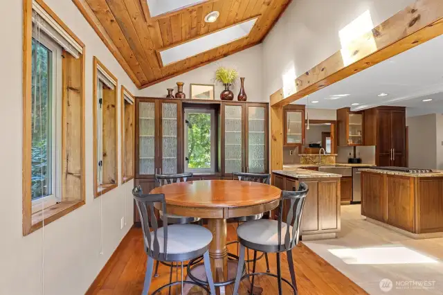 Eating nook and kitchen