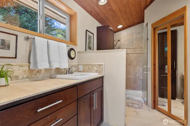 Primary bathroom with shower