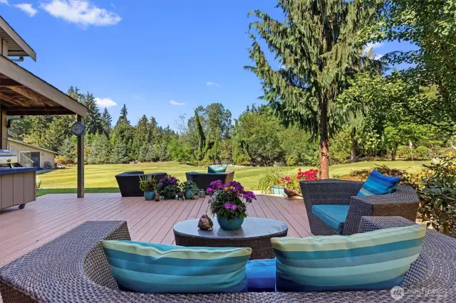 Part of very large deck.