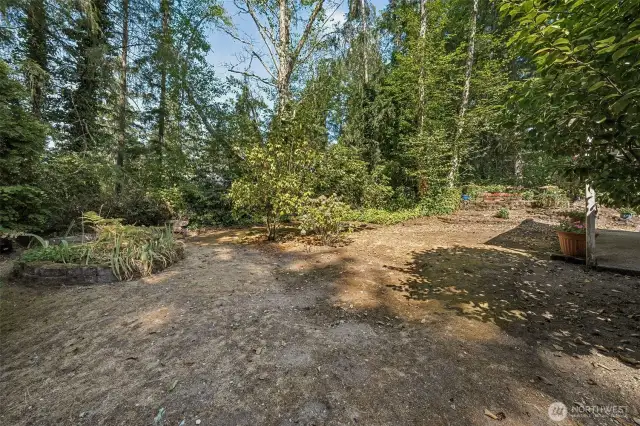 Another view of the yard space around the home.