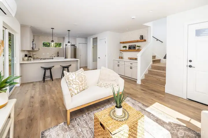Gracious entry and lots of space for living and entertaining.