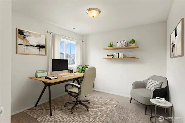 Office/den or can be a 5th bedroom *digitally staged*