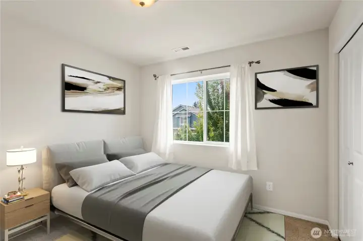 Bedroom 2 **digitally staged**