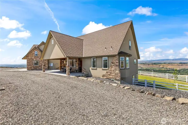 Front of home and views