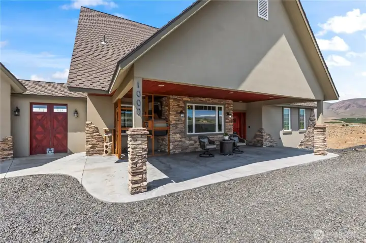Front patio entry