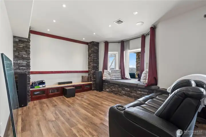 Theatre room and lower level living room