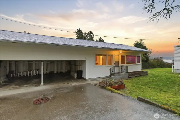 Unit D with views of American Lake!