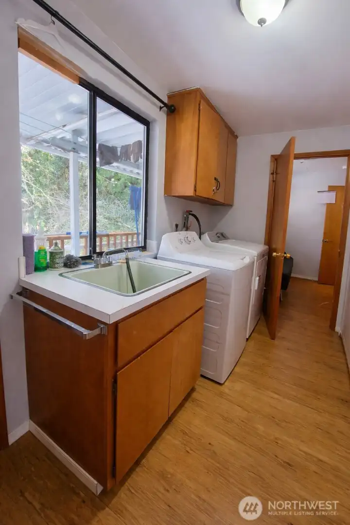 Washer Dryer Utility area upper level
