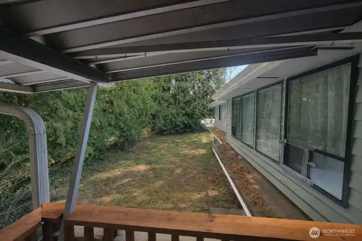 View from he deck at upper level