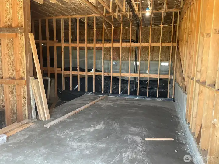 Basement storage area