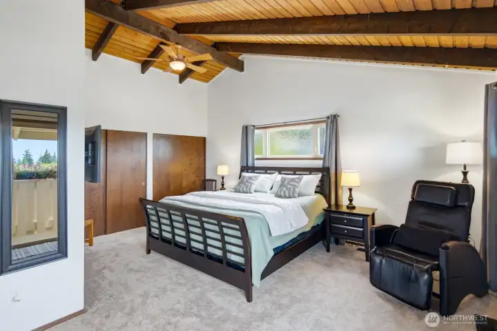 Luxurious and private primary suite