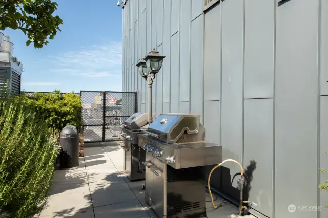 BBQs, heat lamps and generous seating make this a great place to throw a party or just enjoy lunch in the sun.