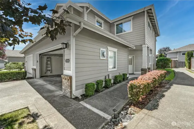 Attached 2 car garage with storage