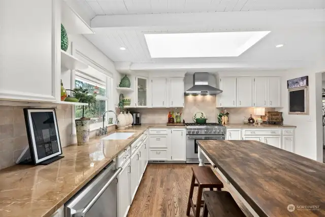 Skylight in kitchen