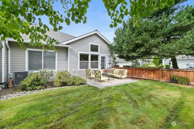 Backyard Patio Virtually Staged