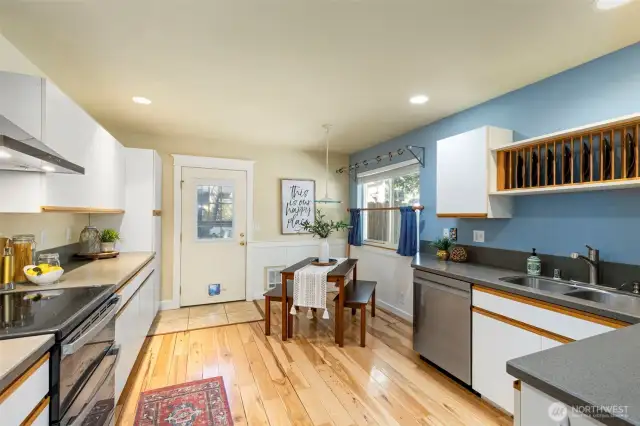 Open Kitchen with dining space.