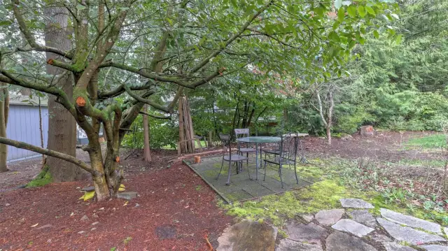 Outdoor patio space is ready for your guests!