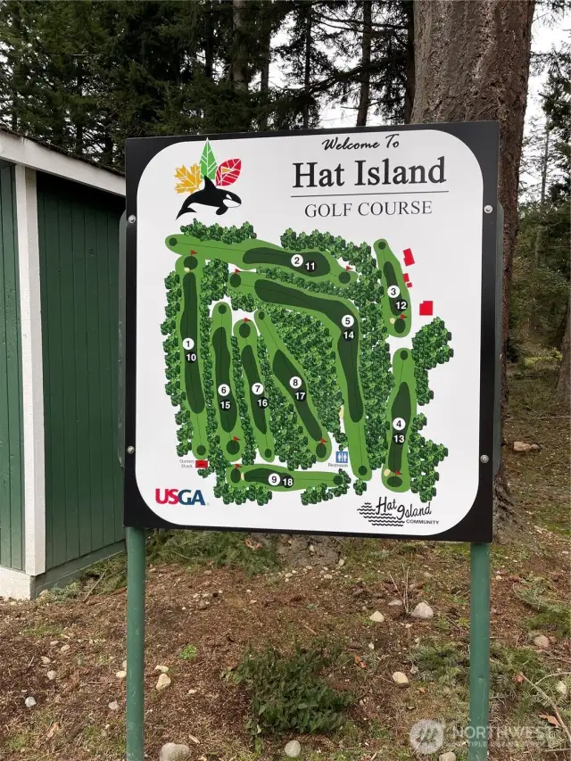 USGA Rated Golf Course with Golf Caddy Shack.   Play on your own, or join one of the many tournaments hosted.