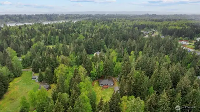 Lake Cassidy within an earshot of the home.