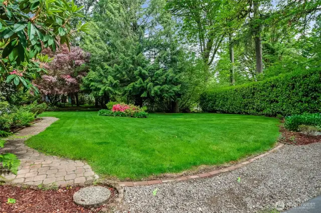 Beautiful front lawn and landscaping