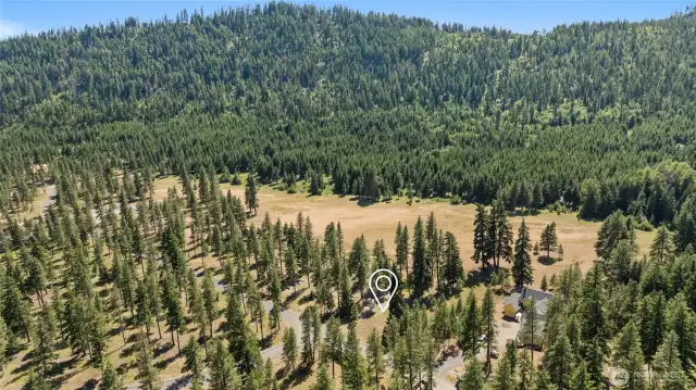 Aerial view of property