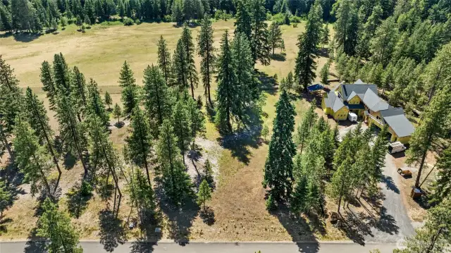 Aerial view of property