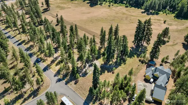 Aerial view of property