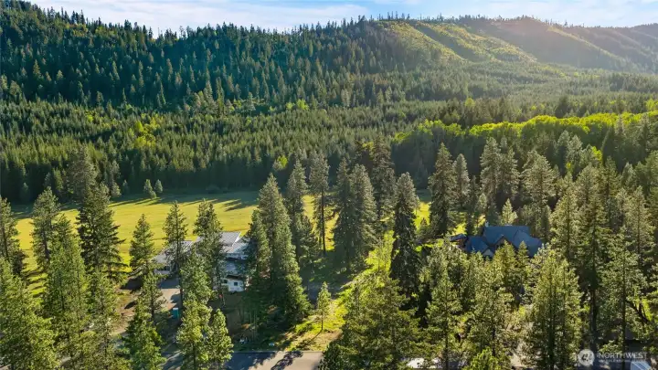 Aerial view of site