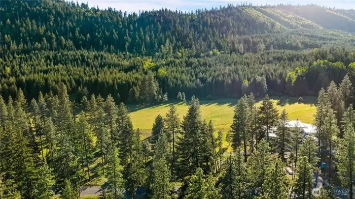 Aerial view of site