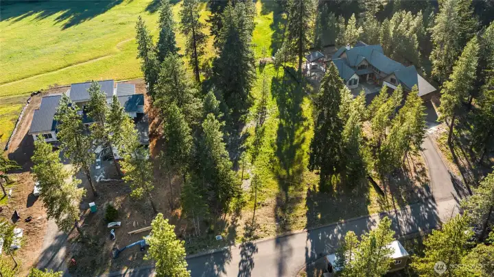 Aerial view of site