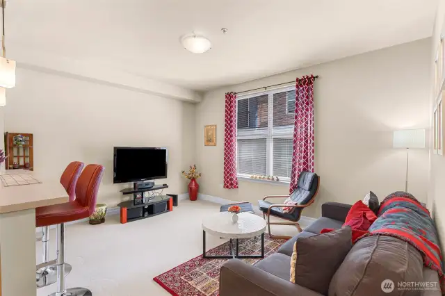 Living large in 887 sf.