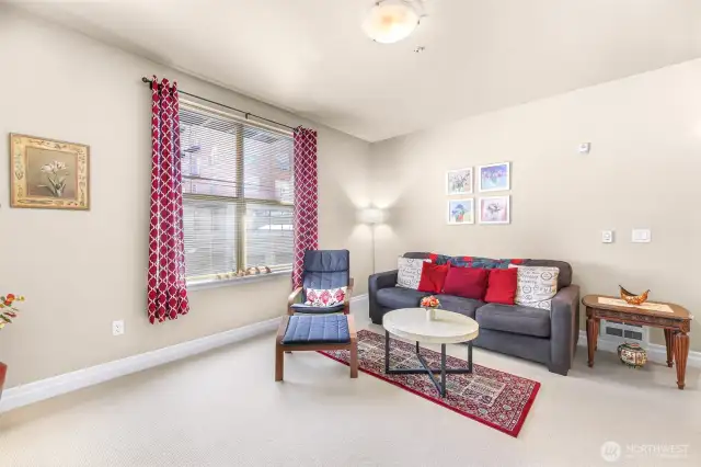 View from north side of living room.