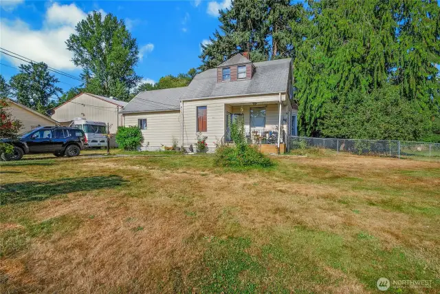 Three bedroom, 2 bath home on large corner lot. So much room to roam!