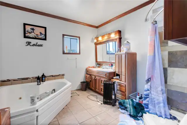 Nice size bathroom