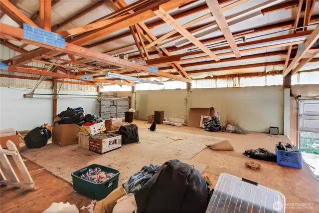 upstairs loft area has all of this area for storage plus another small bedroom not pictured here.