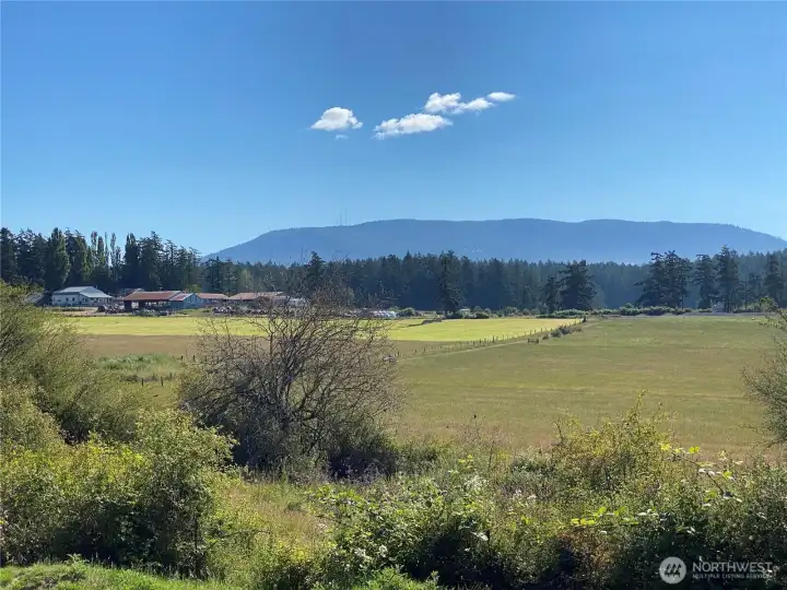 East Crow Valley agricultural and farm land views are preserved with conservation easements. Mout CXonstitution in back ground. This view is looking to the east, northeast.