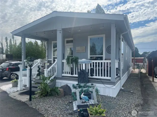 Nearly new 2 bedroom 2 bath home in 55+ community.