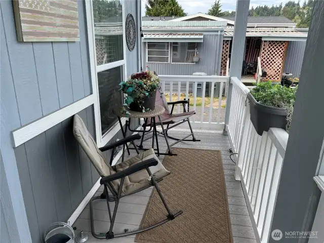 Covered front porch.