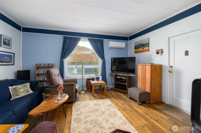 The living room.