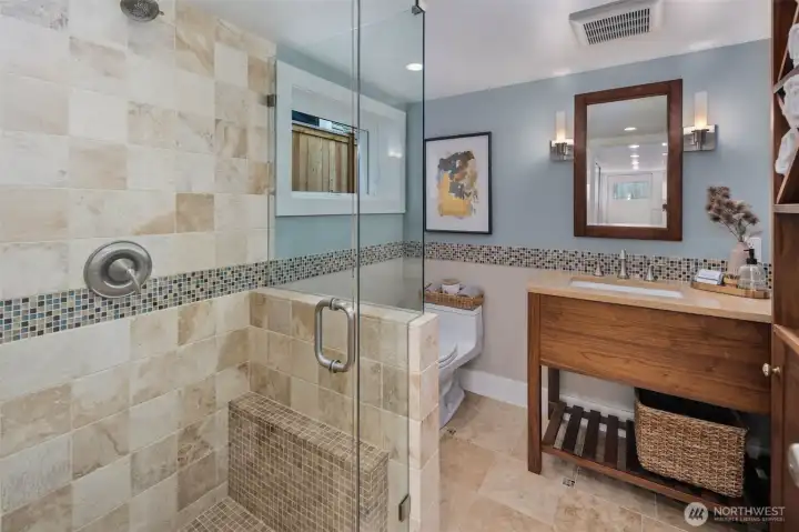 Basement bathroom