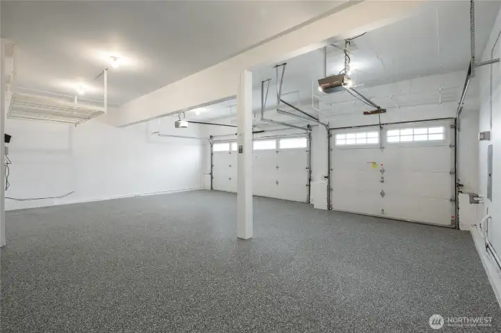 Finished garage