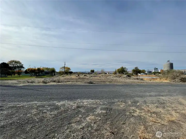 Gravel road to property.  Located on a dead end street.