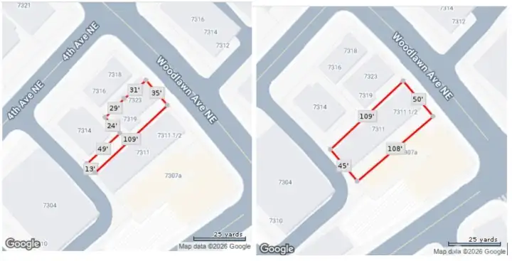 Two Separate Adjacent Parcels